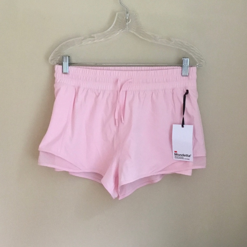 Mondetta Retro Run 2.0 Pink Lined Shorts